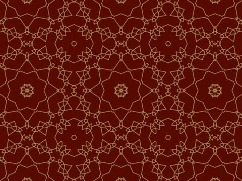 Islamic Patterns Geometric Art Arabic Background Wallpaper Stock Illustration