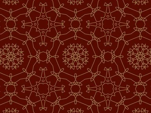 Islamic Patterns Geometric Art Arabic Background Wallpaper Stock Illustration