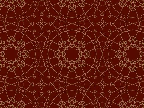 Islamic Patterns Geometric Art Arabic Background Wallpaper Stock Illustration