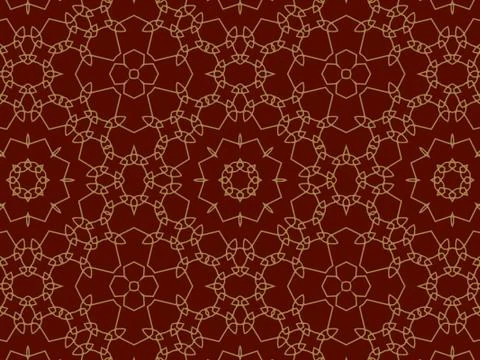 Islamic Patterns Geometric Art Arabic Background Wallpaper Stock Illustration