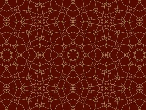 Islamic Patterns Geometric Art Arabic Background Wallpaper Illustrazione stock