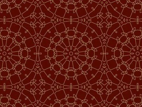 Islamic Patterns Geometric Art Arabic Background Wallpaper Stock Illustration