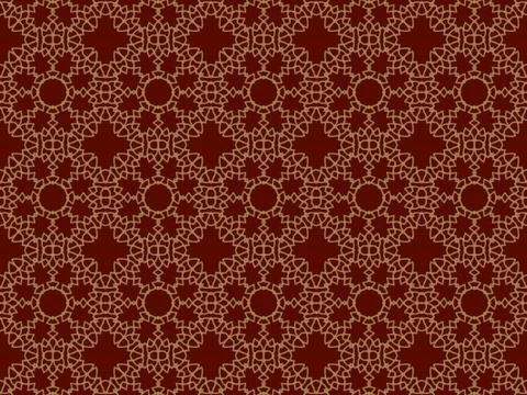 Islamic Patterns Geometric Art Arabic Background Wallpaper Illustrazione stock