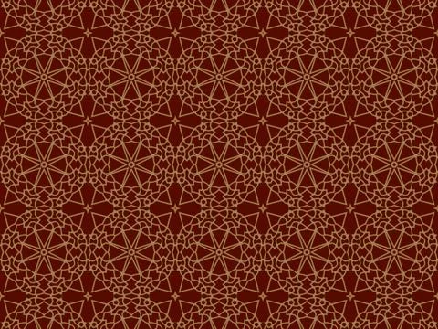 Islamic Patterns Geometric Art Arabic Background Wallpaper Stock Illustration