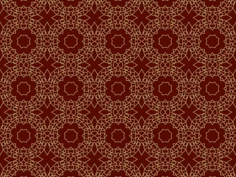 Islamic Patterns Geometric Art Arabic Background Wallpaper Stock Illustration