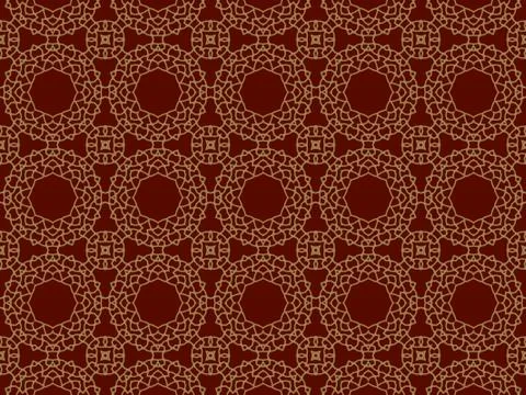 Islamic Patterns Geometric Art Arabic Background Wallpaper Illustrazione stock