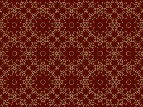 Islamic Patterns Geometric Art Arabic Background Wallpaper Illustrazione stock
