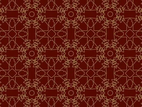 Islamic Patterns Geometric Art Arabic Background Wallpaper Stock Illustration