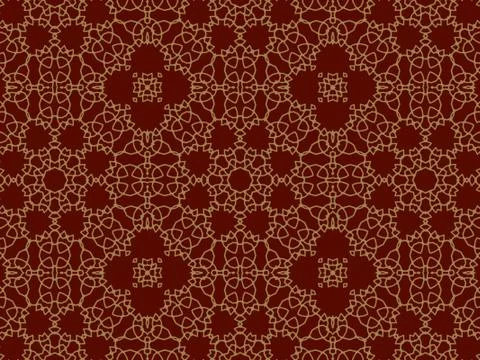 Islamic Patterns Geometric Art Arabic Background Wallpaper Stock Illustration