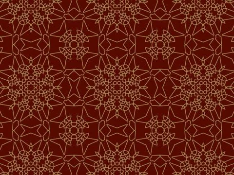 Islamic Patterns Geometric Art Arabic Background Wallpaper Stock Illustration