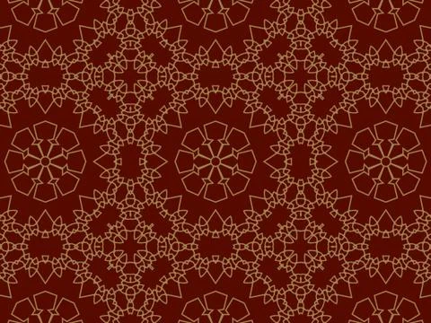 Islamic Patterns Geometric Art Arabic Background Wallpaper Stock Illustration