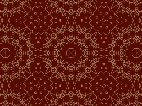 Islamic Patterns Geometric Art Arabic Background Wallpaper Stock Illustration