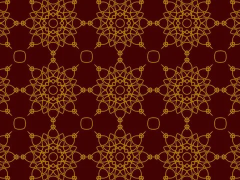 Islamic Patterns Geometric Art Arabic Background Wallpaper Stock Illustration