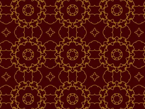 Islamic Patterns Geometric Art Arabic Background Wallpaper Stock Illustration