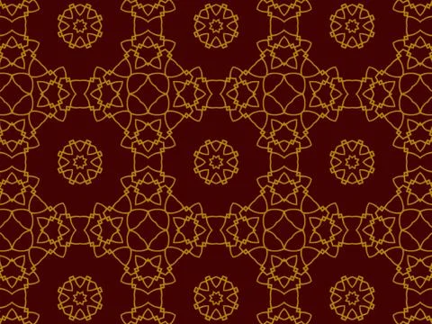 Islamic Patterns Geometric Art Arabic Background Wallpaper Stock Illustration