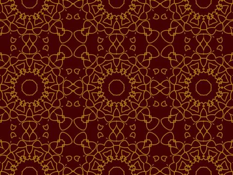 Islamic Patterns Geometric Art Arabic Background Wallpaper Illustrazione stock