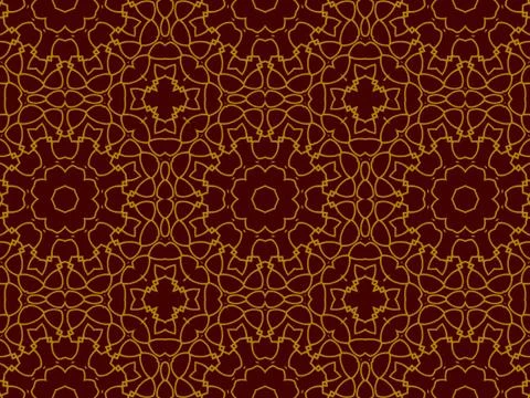 Islamic Patterns Geometric Art Arabic Background Wallpaper Stock Illustration