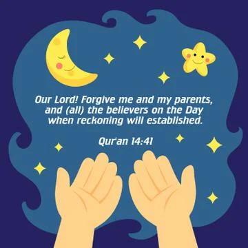 Islamic Pray Theme Stock Illustration