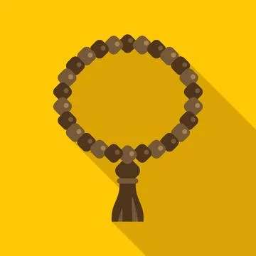 Islamic prayer beads tasbih representing spirituality Stock Illustration
