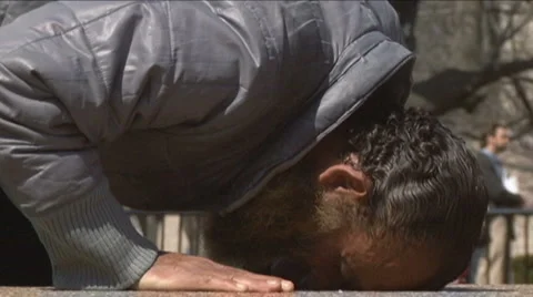 Islamic prayer in public Video stock 1775580