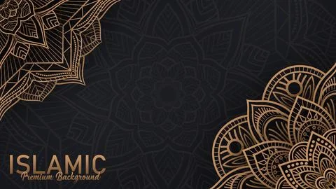 Islamic Premium Background, Suitable For Greeting Card, Poster and Banner, .. Stock Illustration