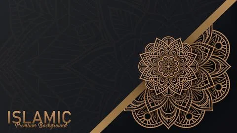 Islamic Premium Background, Suitable For Greeting Card, Poster and Banner, .. Stock Illustration