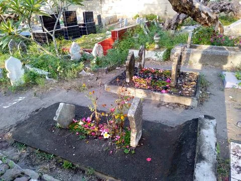 Islamic public graveyard Stock Photos