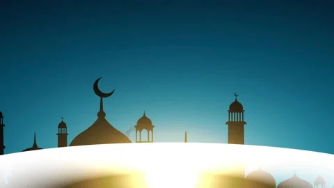 Islamic Ramadan and Eid Mubarak Background 스톡 동영상 303388689