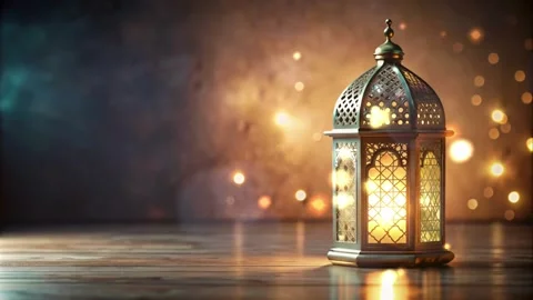 Islamic Ramadan Background lamp lantern, eid al adha and ramadhan moments Eid Stock Footage 270954365