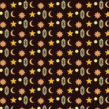 Islamic Ramadan month Seamless Pattern Illustrazione stock