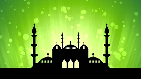 Islamic ramadan themed loopable background Stock Footage 58400910