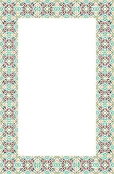 Islamic Rectangle frame geometric pattern ornament with isolated background.. 스톡 일러스트