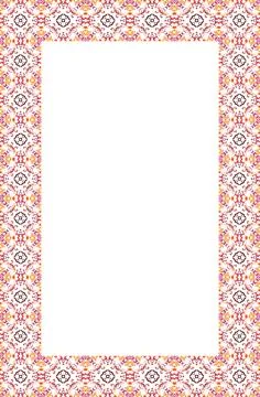 Islamic Rectangle frame geometric pattern ornament with isolated background.. イラスト素材