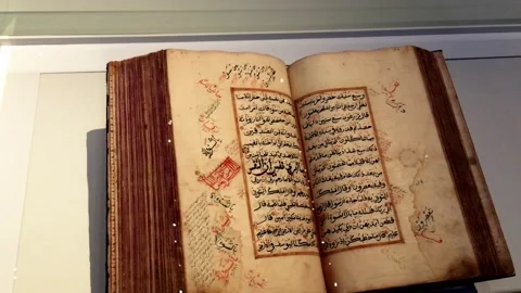 Islamic Religious Book Stock Footage 135949290