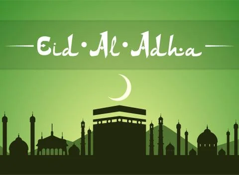 Islamic religious holidays. Stock Illustration
