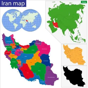 Islamic Republic of Iran Stock Illustration