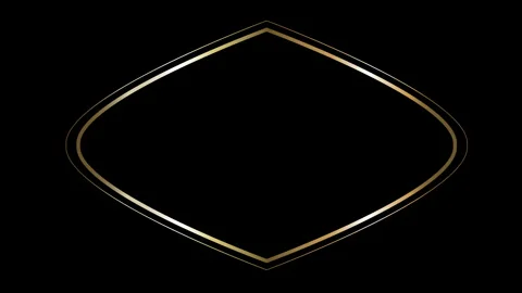 Islamic Round Gold Frame Video stock 260498199