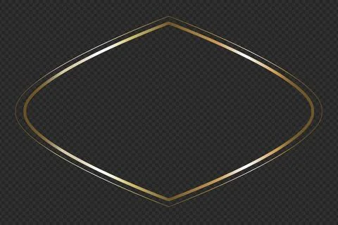 Islamic Round Gold Frame Stock Illustration