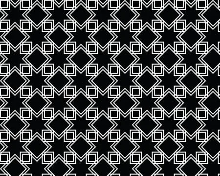 Islamic seamless art pattern. Eight-pointed star Stock Illustration