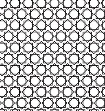 Islamic seamless art pattern. Eight-pointed star Stock Illustration
