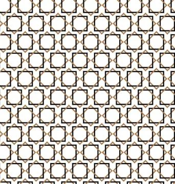 Islamic seamless art pattern. Eight-pointed star Stock Illustration