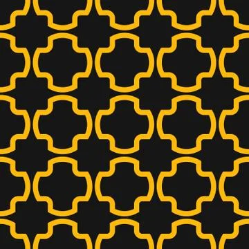 Islamic seamless pattern with arabic geometric ornament texture background 스톡 일러스트