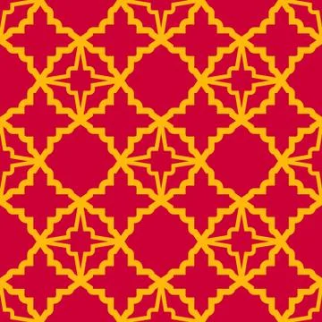 Islamic seamless pattern with arabic geometric ornament texture background Stock Illustration