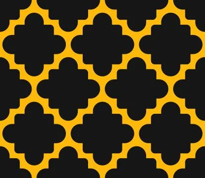 Islamic seamless pattern with arabic geometric ornament texture background Stock Illustration