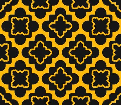 Islamic seamless pattern with arabic geometric ornament texture background 스톡 일러스트
