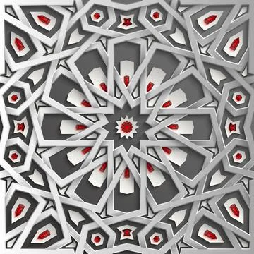 Islamic seamless pattern with stars. Vector background Illustrazione stock