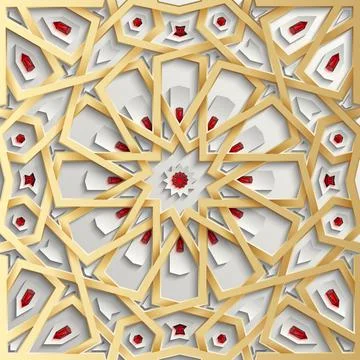 Islamic seamless pattern with stars. Vector background Stock Illustration