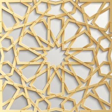 Islamic seamless pattern with stars. Vector background Stock Illustration