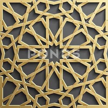Islamic seamless pattern with stars. Vector background Stockillustratie