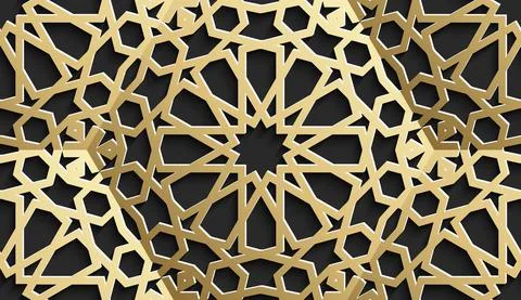 Islamic seamless pattern with stars. Vector background Stock Illustration